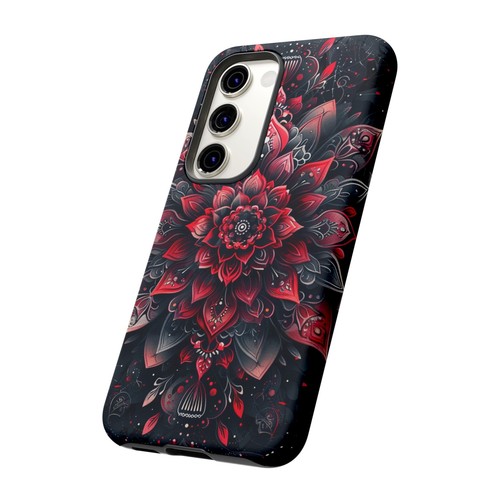 Red Mandala Lotus Phone Case for iPhone, Samsung Galaxy, Pixel - 第 188/240 張圖片