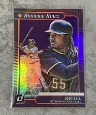 2021 DONRUSS BASEBALL PURPLE HOLO FOIL PARALLEL #25 JOSH BELL PITTSBURGH PIRATES