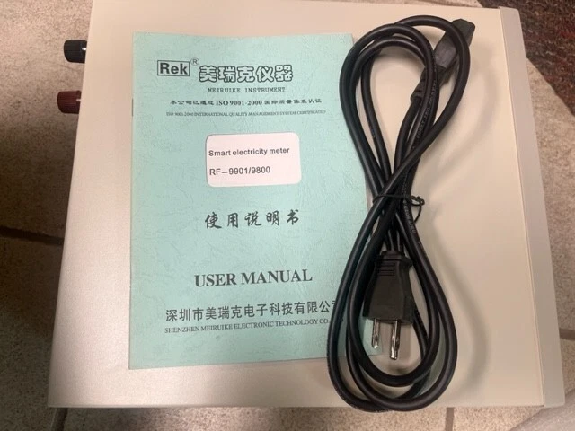 RF9800-BDAB006 AC110V 60Hz 0.5A DIGITAL POWER METER,ELECTRONICS PARAMETER TESTER - Image 3 of 4