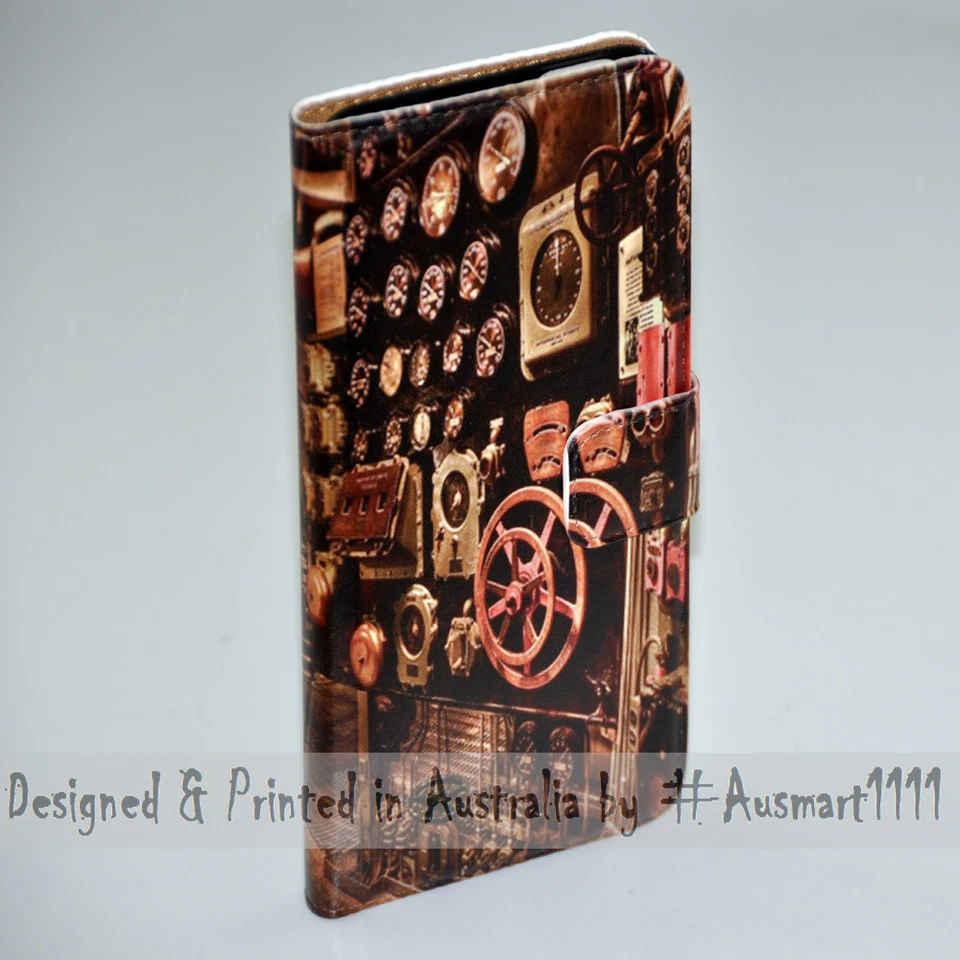 For OPPO Series - Old Engine Room Theme Print Wallet Mobile Phone Case Cover - Image 2 of 3