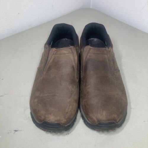 Merrell Moab Adventure MOC Shoe J91837W Dark Brown Leather Mens US Size 10W - Picture 2 of 7
