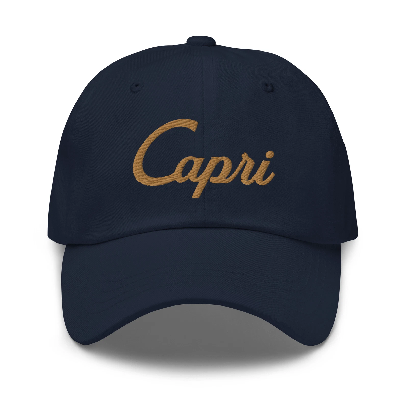 Capri Embroidered Dad Hat, Italy Cap, Baseball Cap