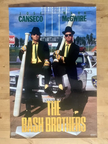 The Bash Brothers - Original 1988 Poster - Jose Canseco & Mark McGwire Baseball