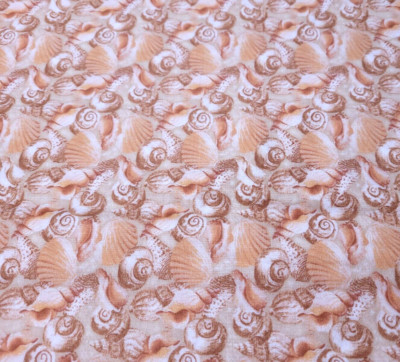 Tropical Dreams BTY Kathleen Francour SPX Fabrics Shells Terra Cotta Brown