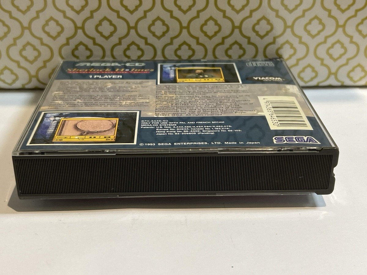 Sherlock Holmes Vol 2 Sega Mega CD ,1993 Test&WorK Box and CD