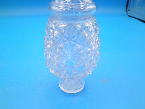 Small daisy button glass castor cruet bottle Vintage - Picture 2 of 4