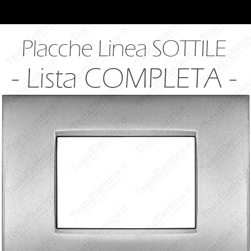 Placche compatibili Bticino Living Light AIR 3,4,7 posti ABS e Metallo (no orig.