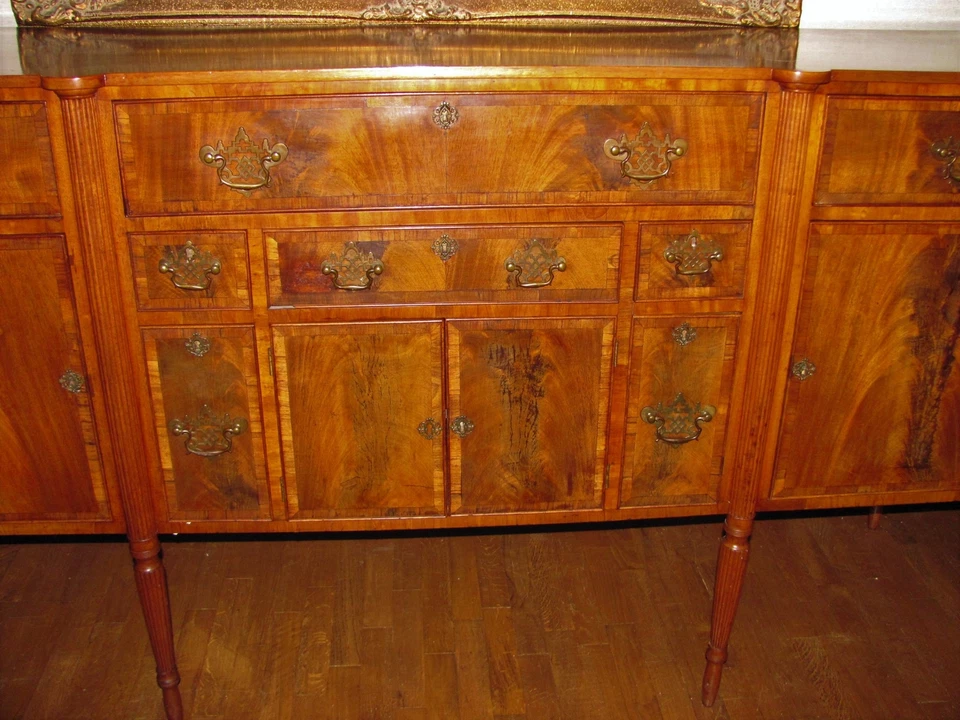 Антикварный американский федеральный сервант из красного дерева Boston около 1810 г. - Изображение 4 из 4