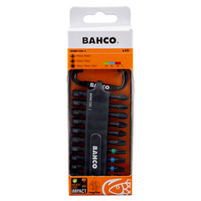 Bahco 66IM/10C-1 10 Pce 1/4" Impact Screwdriver Bit Set Pozi/Phillips/Torx -50mm