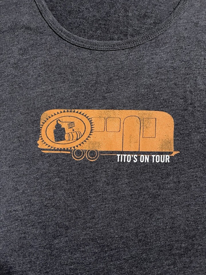 Tito's Handmade Vodka Tank Top Tito’s On Tour Trailer Graphic Print