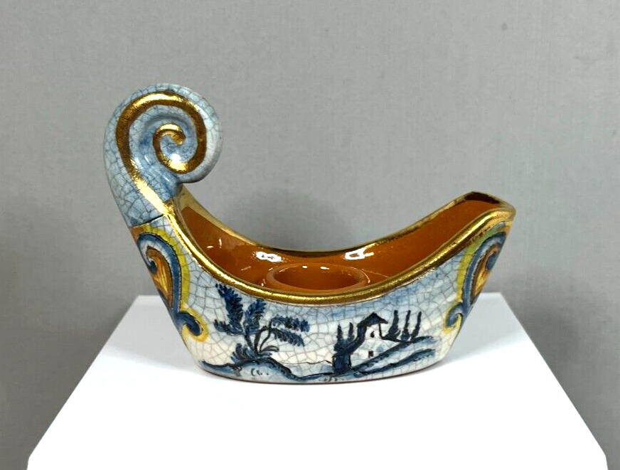 Vintage Italian Veneto Flair 1976 Mosaic Pottery Candle Vintage Italian Veneto Flair 1976 Mosaic Pottery Candle