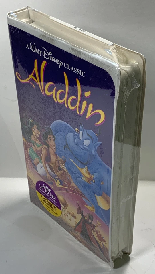 Vintage DISNEY VHS: Aladdin - Black Diamond - ** SEALED** Foto 2 de 4