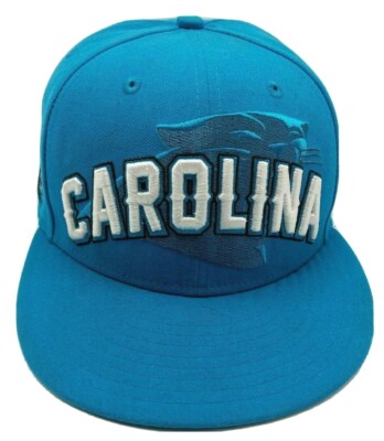 Carolina Panthers Fitted Blue Hat Cap Size 7 3 8 58 7 Cm Large L 59fifty Ebay