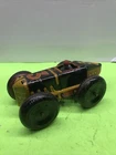 1930's Marx Tin Litho #3 Race Car w/ Balloon Tires 5" Long Good Shape.
