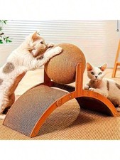 Fun Rotating Cat Scratching Ball Toy Durable Claw Care Post Stress Relief Play