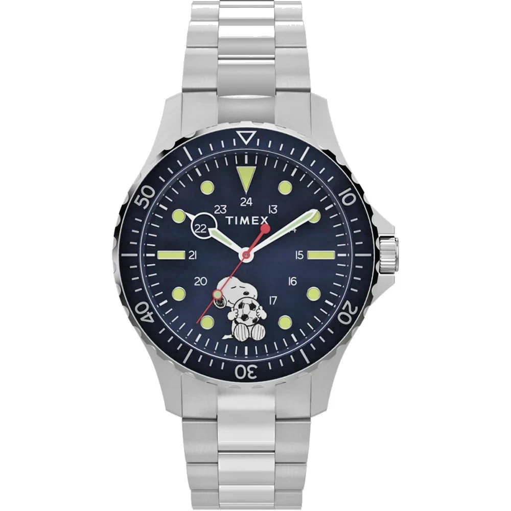 Timex Orologio Uomo Al Quarzo Solare - Cinturino Acciaio TW2Y30100VQ