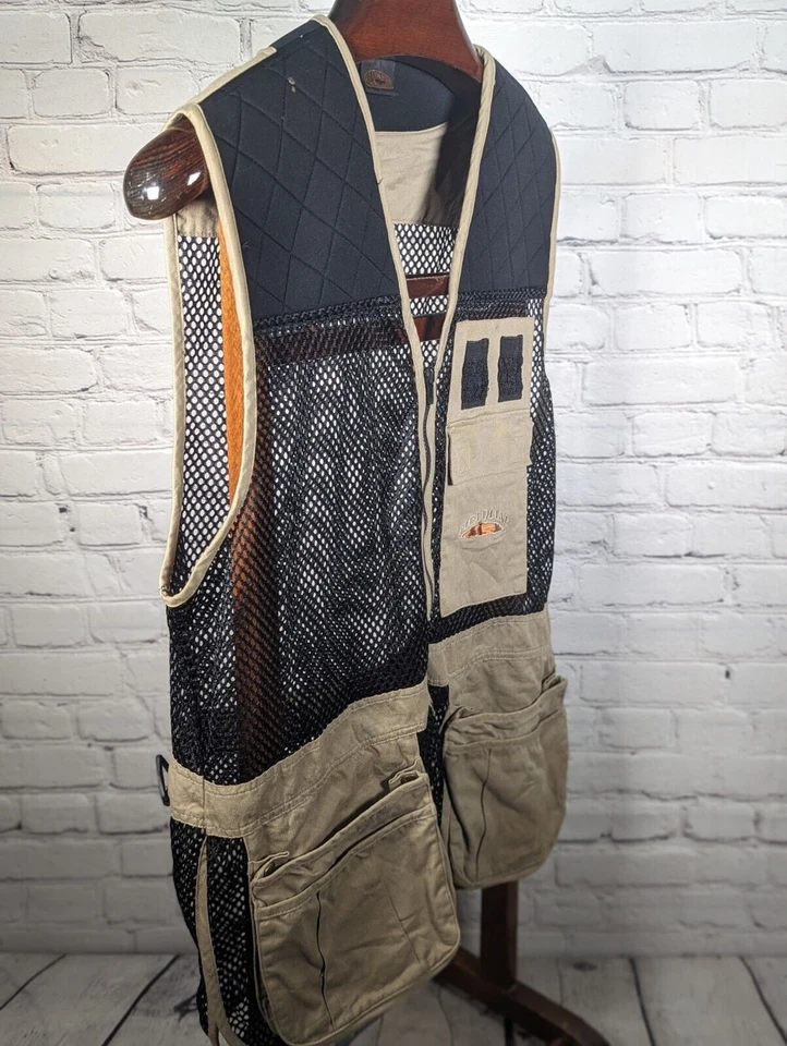 FIELDLINE Vest Mens M/L 38-44 HUNTING VEST BROWN BLACK MESH Outdoor Hunting - Image 3 of 4