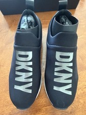 DKNY Women's Jadyn Slip On Jogger Sneaker Shoes Size 8.5 Blk Gunmetal