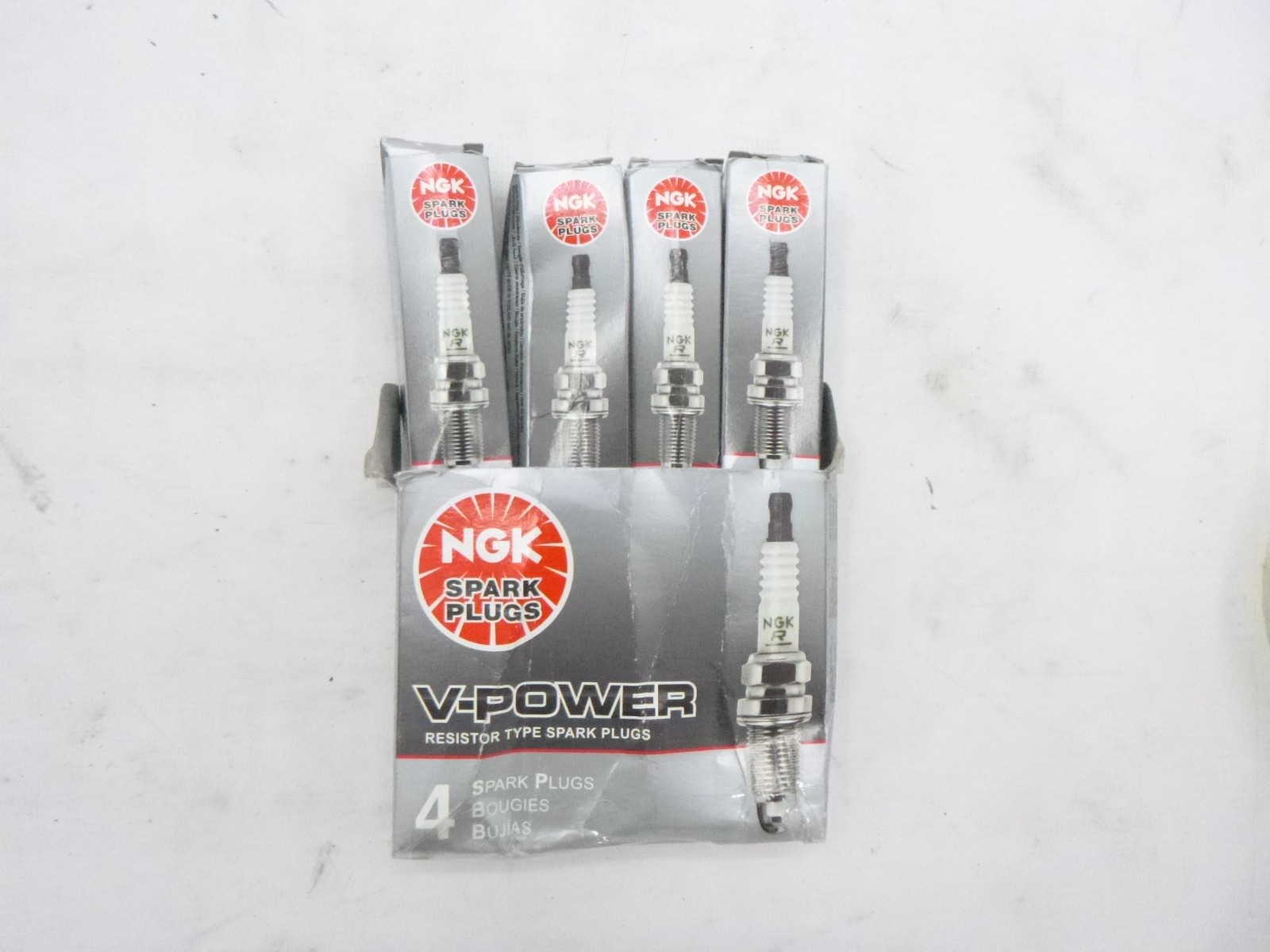 4 Pack NGK V-Power Spark Plug 7938 BKR5E fits 2000-2009 Bentley Arnage