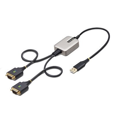Startech.Com 2 Fuß 2 Port USB auf RS232 serieller Adapter