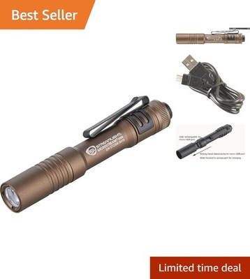 Durable Coyote MicroStream Flashlight - 250 Lumens with USB Rechargeable Battery