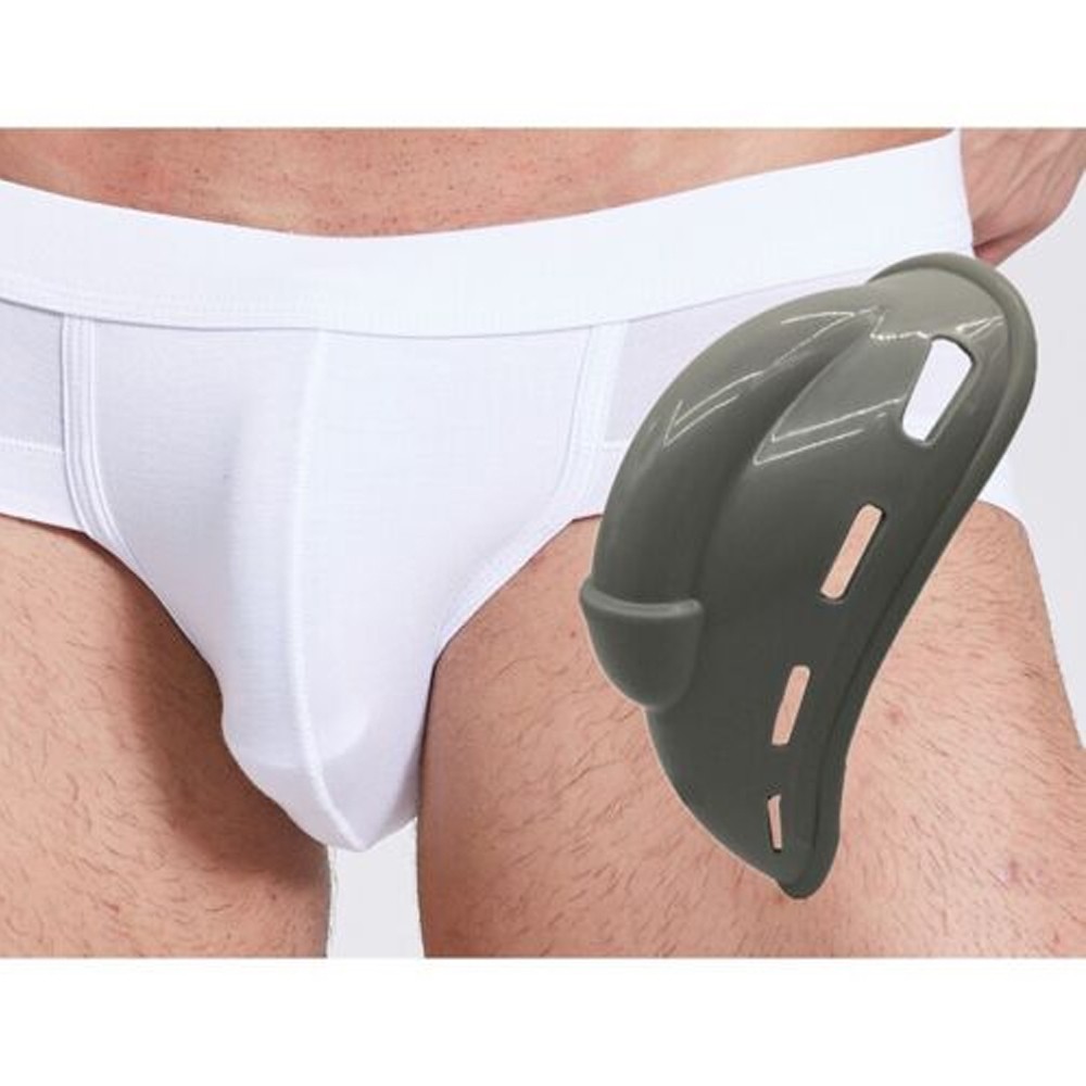 Inhzoy Homme Bulge Cup String Slip Intérieur Pad De Pénis Protection Maillots De Bain C-String Sous-vêtements Éponge Pad De Short De Bain Boxer Blanc Taille Unique