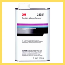 3M Specialty Adhesive Remover 38984 Transparent Solvent Based Easy Residue 1qt