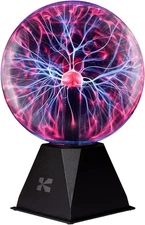 7 Inch Plasma Ball Lamp - Touch and Sound Sensitive Electric Globe with 