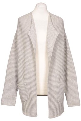 RIANI Strickjacke Damen Cardigan Jacke Gr. EU 36 Wolle Kaschmir Grau #yo7l23k