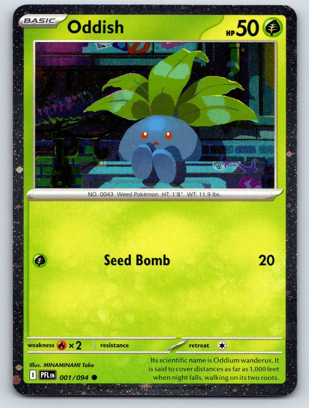Oddish (Cosmos Holo) 001/094 Common Miscellaneous Cards & Products Pokemon NM