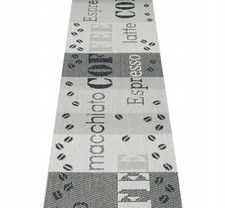 Tappeto passatoia cucina a metraggio largo 100 cm antiscivolo grigio alla moda