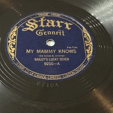 Rare Canada Bailey's Lucky Seven My Mammy Knows / On the 'gin 'gin 'ginny shore