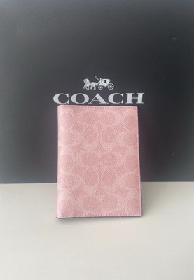 COACH パスポートケース ピンク Coach Passport Card Case In Signature Canvas, powder pink | eBay