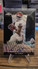 2018 Leaf Metal Draft Ian Thomas /7 Black Wave Auto RC Rookie #BA-IT1 Indiana 🔥