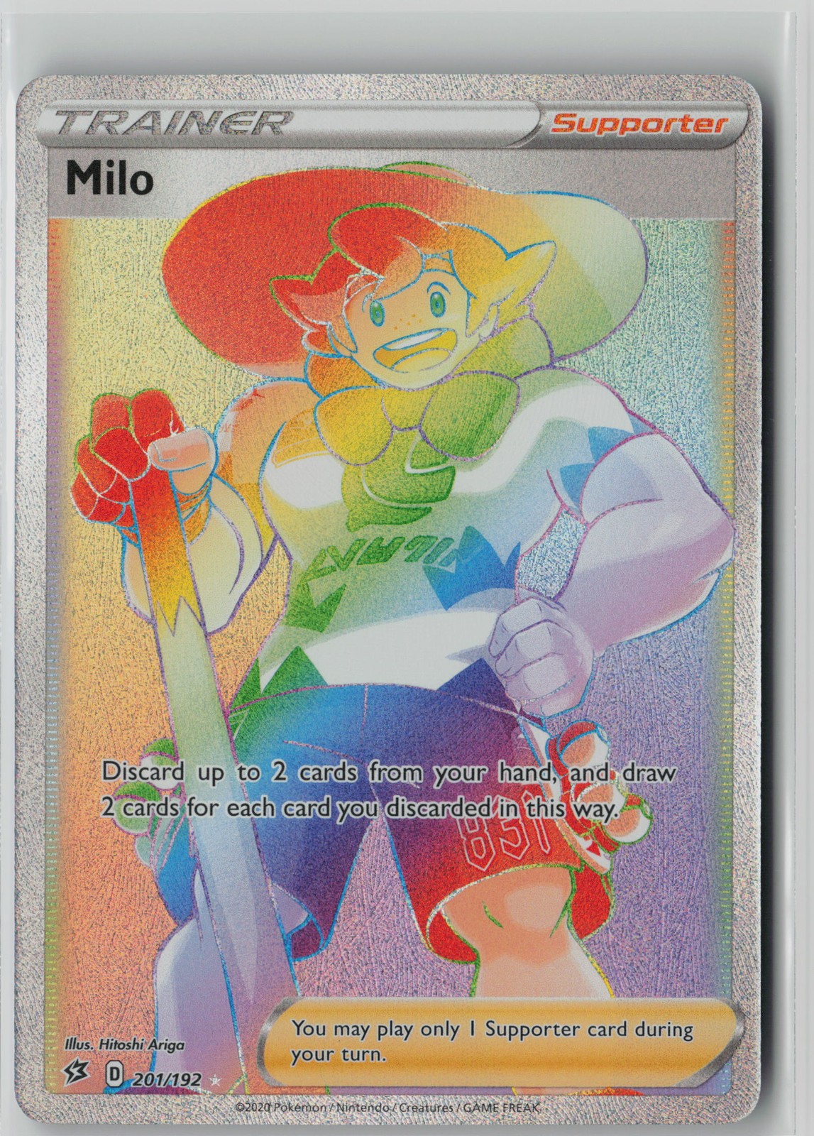 Milo (Secret) Secret Rare SWSH02: Rebel Clash 201/192 NM