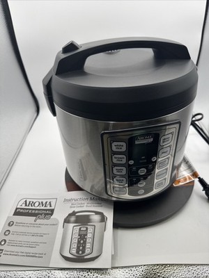 Aroma 8-Cup (Cooked) Rice & Grain Cooker, Steamer, New Bonded Granite Coating