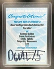2025 Topps Chrome Emeka Egbuka/Matthew Golden Dual Autographs (RAW)