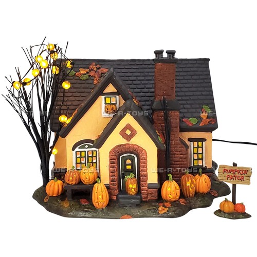 Dept 56 Halloween Trick or Treat Lane the Pumpkin House Lighted 4030757 - Picture 4 of 11