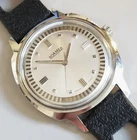 ROAMER 305 467 SWISS NOS 35 MM ST. STEEL CASE WIND UP MEN'S WATCH-ORIGINAL STRAP