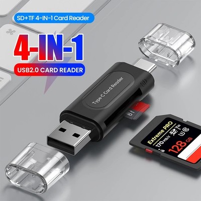 USB C 3.0 SD/Micro SD Speicherkartenleser Typ-C High Speed SDHC SDXC Mobile OTG