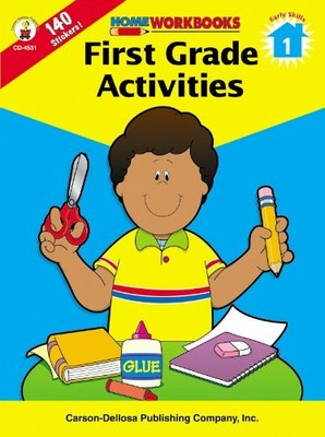 FIRST GRADE ACTIVITIES (HOME WORKBOOKS) By Carson-dellosa Publishing *Excellent*