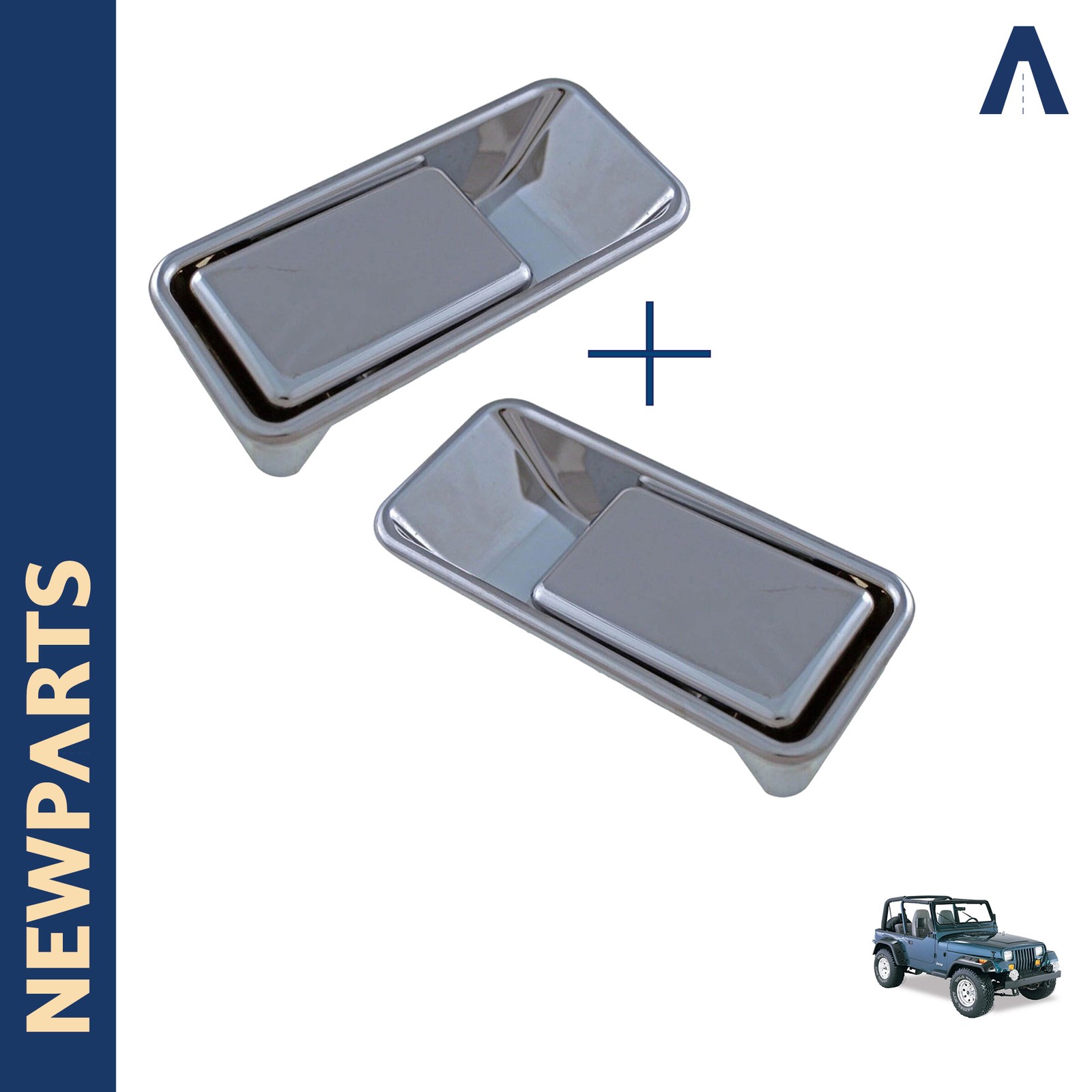 Poignées de portière extérieure JEEP WRANGLER II finition texturée d'origine