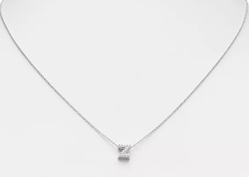 Z Initial Roberto Coin tiny treasure necklace Whi… - image 2
