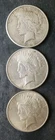 1922 S, 1923, and 1925 $1 Peace Silver Dollars