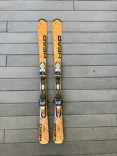 HEAD Big Easy all mountain short skis 140cm w/ Tyrolia Superlight ski bindings ~