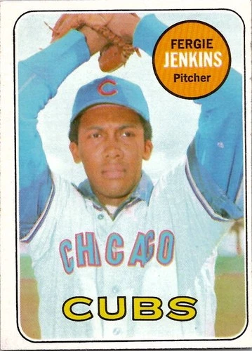 1969 Topps FERGIE JENKINS Chicago Cubs #640 EX/MT Condition