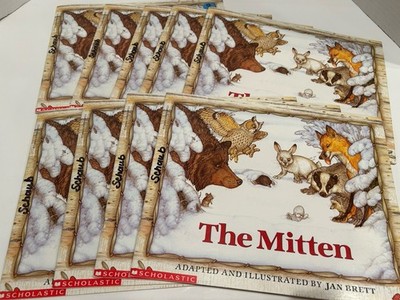9 The Mitten paperback Book Lot jan-brett Class Set Guided Reading 9 Copies
