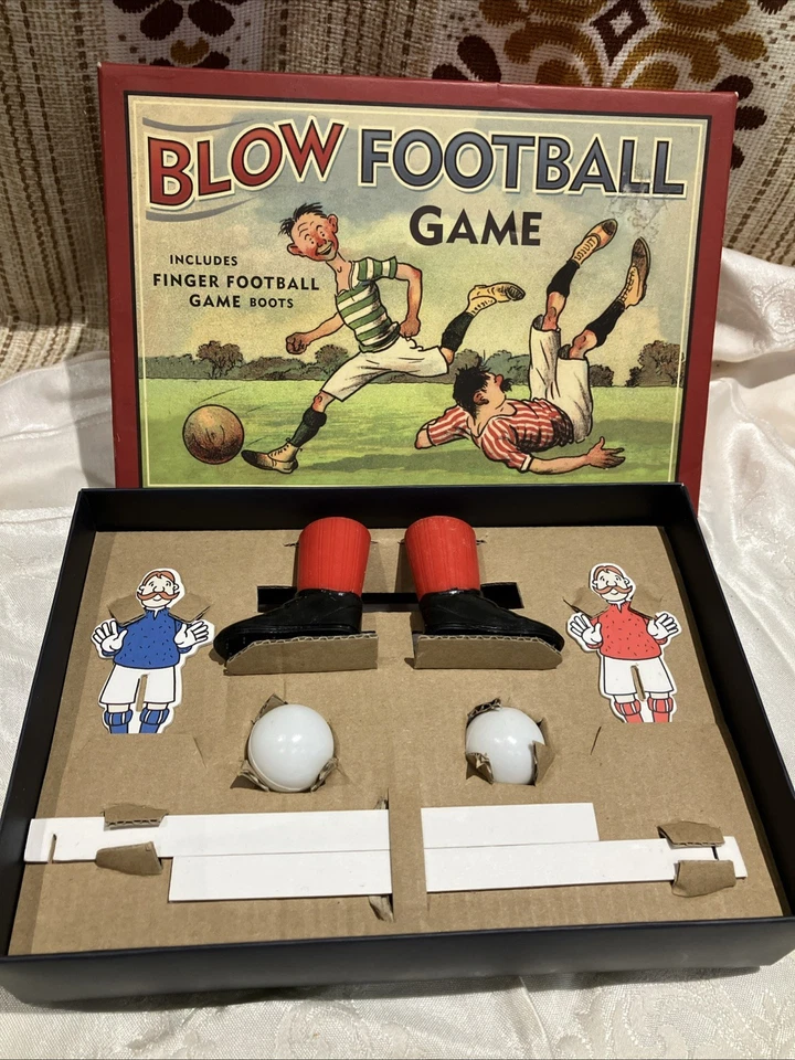 Vintage Style Blow Football by Past Times New - Image 2 of 4