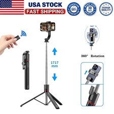 Cell Phone Selfie Stick Tripod Wireless Remote Extendable 67" for iPhone/Android
