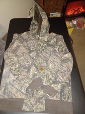 Carhartt Hooded Camouflage Jacket Childs Size Large 14/16 Excellent Condition